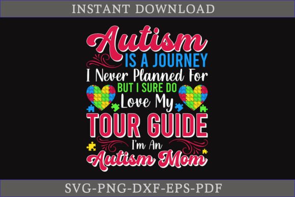 Autism Mom Journey Graphics for Crafts & Branding