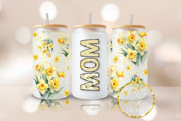 Mom Libbey Glass Can Wrap PNG UVDTF