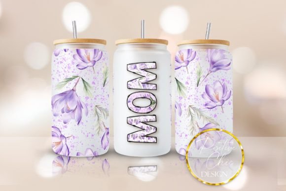 Mothers Day Mom Libbey Glass Wrap PNG