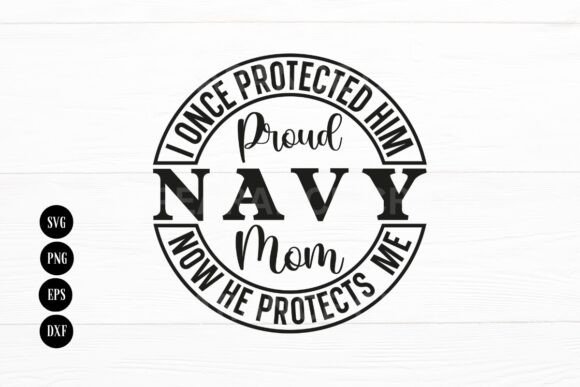 Proud Navy Mom Graphics for Crafts & Branding
